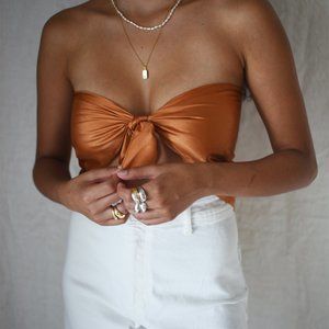 Vintage Large Burnt Orange Scarf